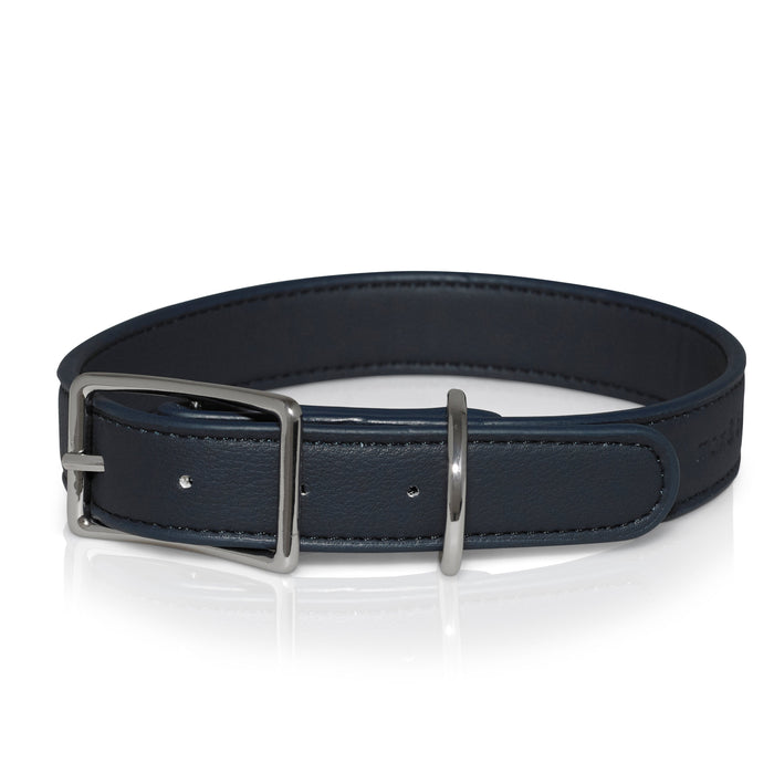 Walk set - Collar, Lead and Waste Pouch in Dark Navy