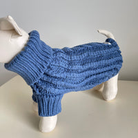 Woollen Dog Jumper / Sweater - Blue