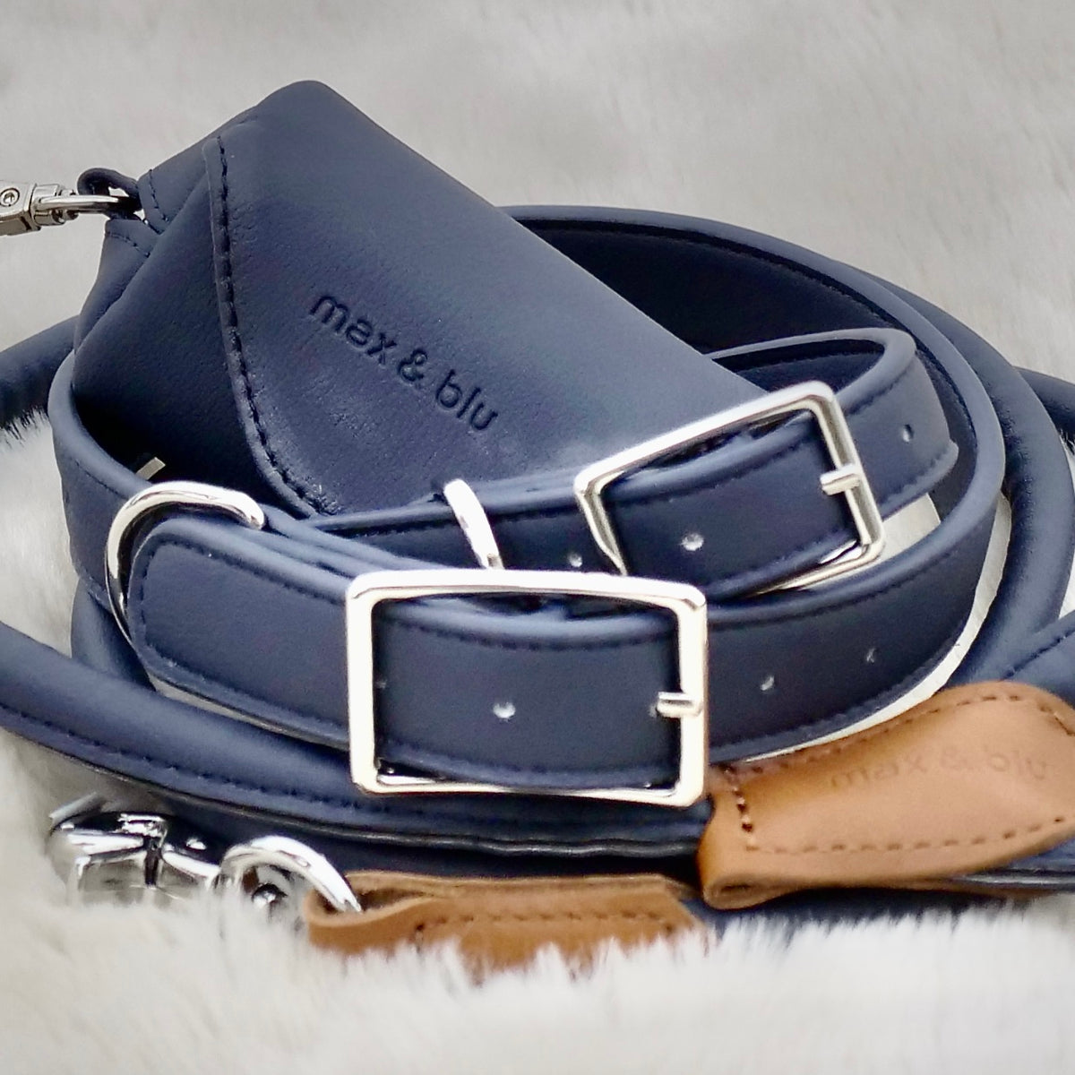 Billie Dog Collar - Dark Navy