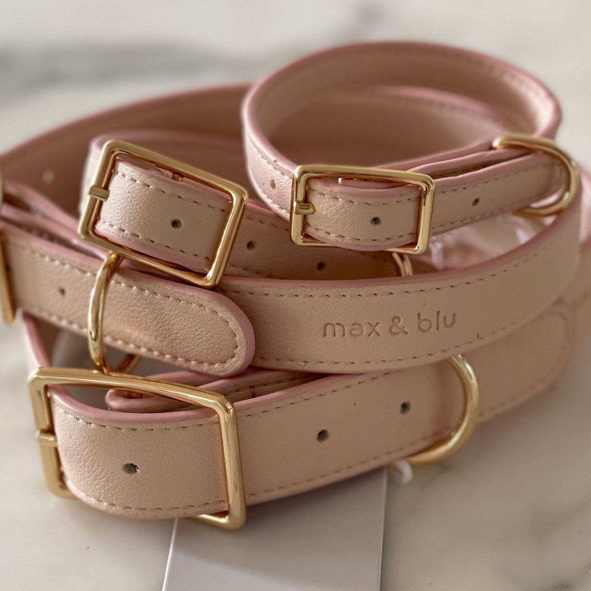 Billie Dog Collar - Pink Blush