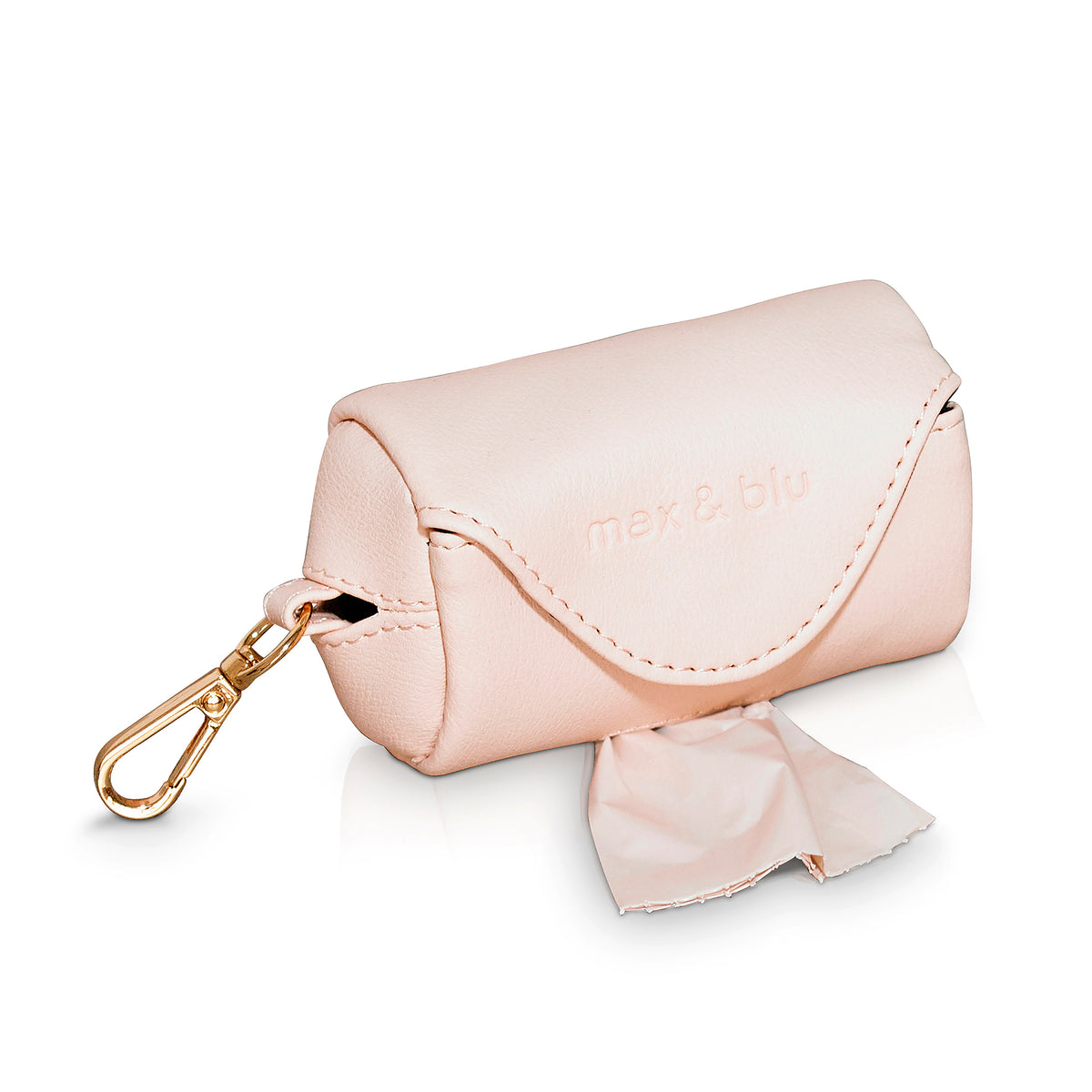 Poop bag pouch in pink blush